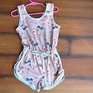 Pink Llama Romper